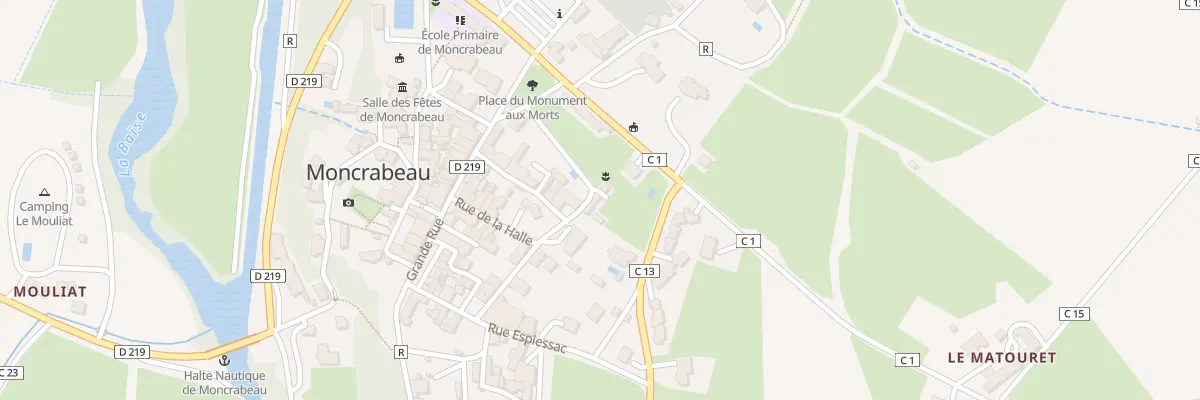 Plan du 95 Rue des Rondes à Moncrabeau