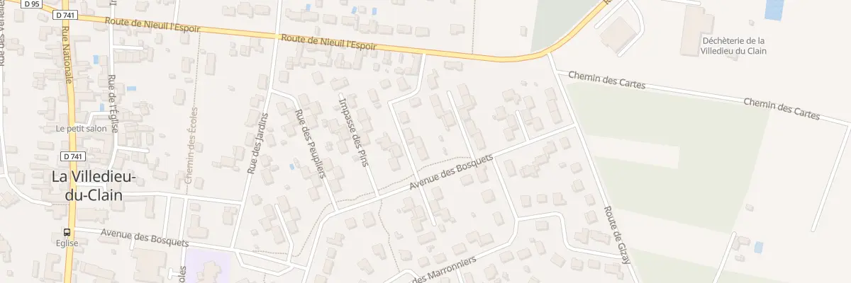 Plan du 3 Rue des Ormeaux à La Villedieu-du-Clain