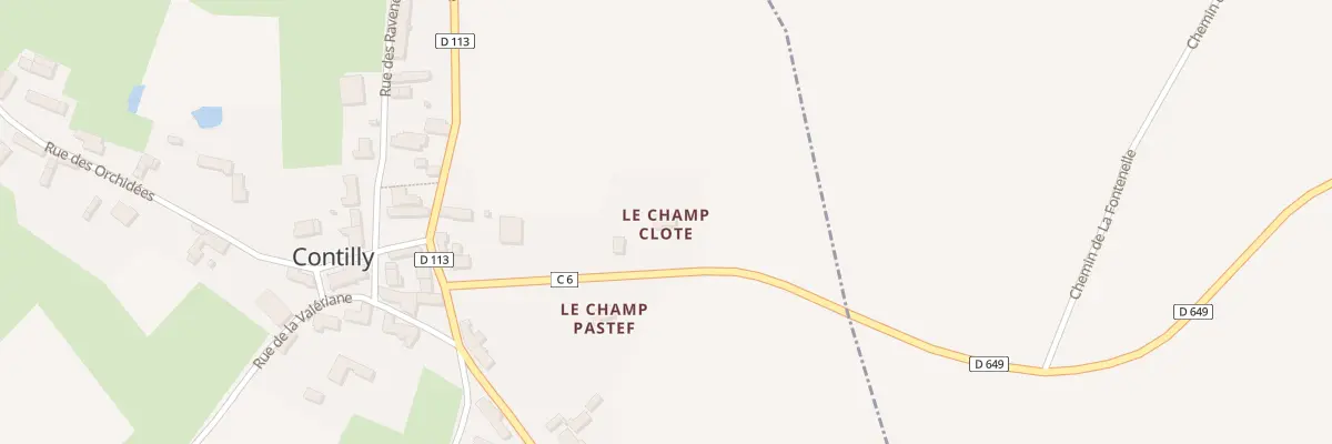 Plan du 5 Champ Clottee à Contilly