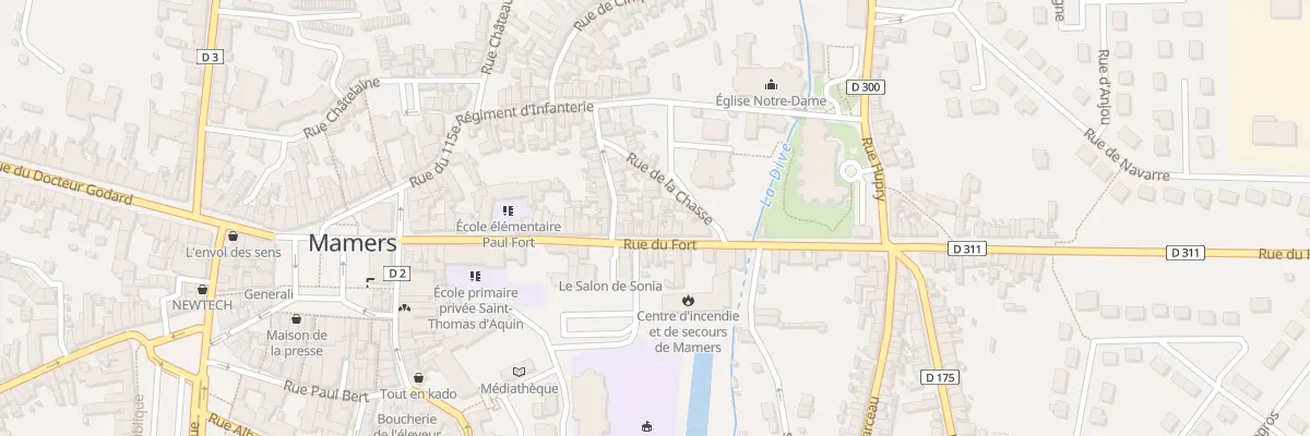Plan du 44 Rue du Fort à Mamers