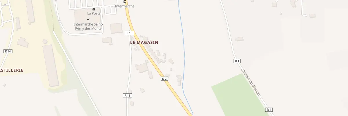 Plan du 23 Ham Le Magasin à Saint-Rémy-des-Monts