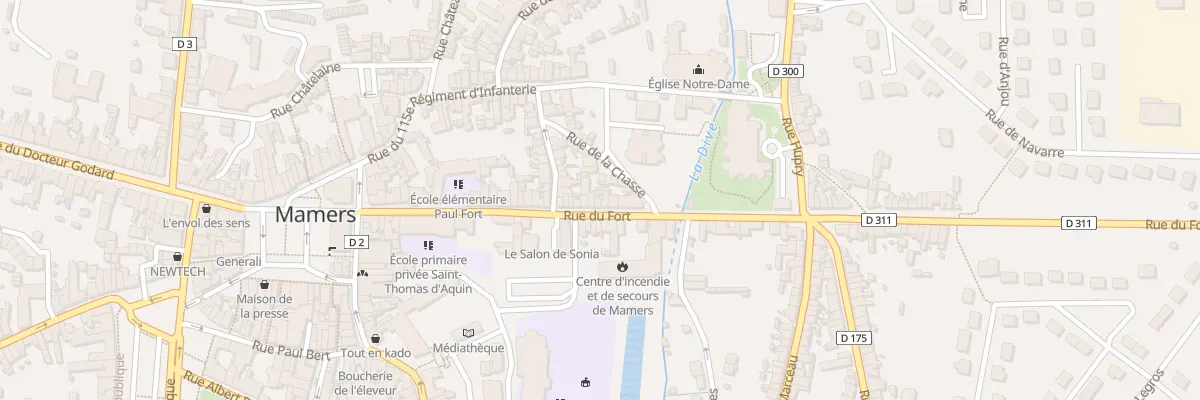 Plan du 46 Rue du Fort à Mamers