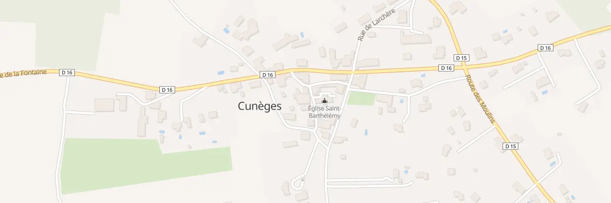 Plan du 61 Le Bourg à Cunèges