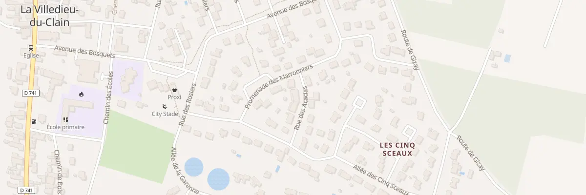 Plan du 4 Rue des Acacias à La Villedieu-du-Clain