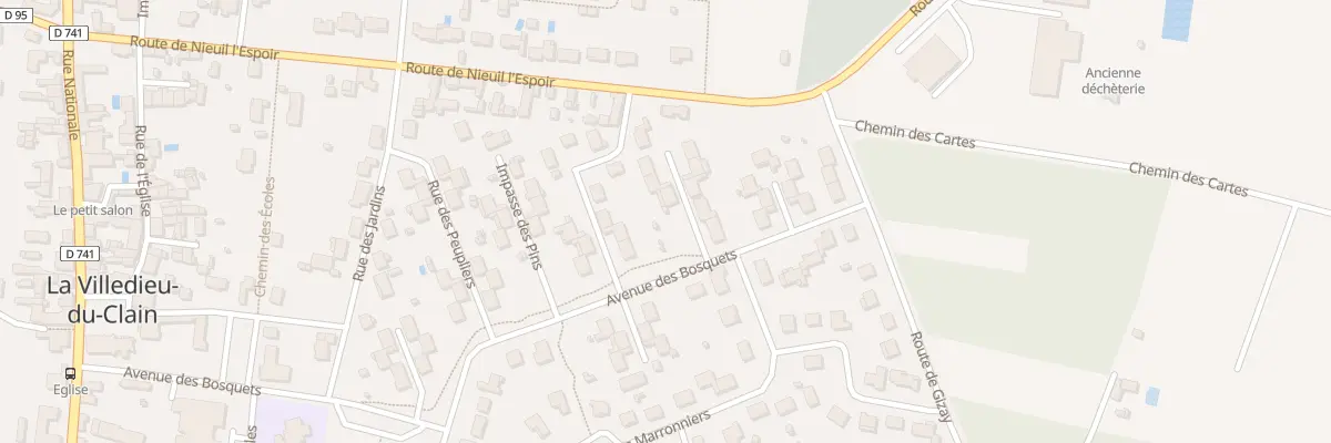 Plan du 2 Imp des Tilleuls à La Villedieu-du-Clain