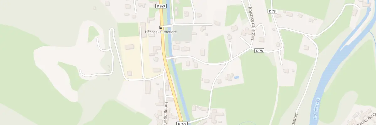 Plan du 5018 La Gare à Hèches