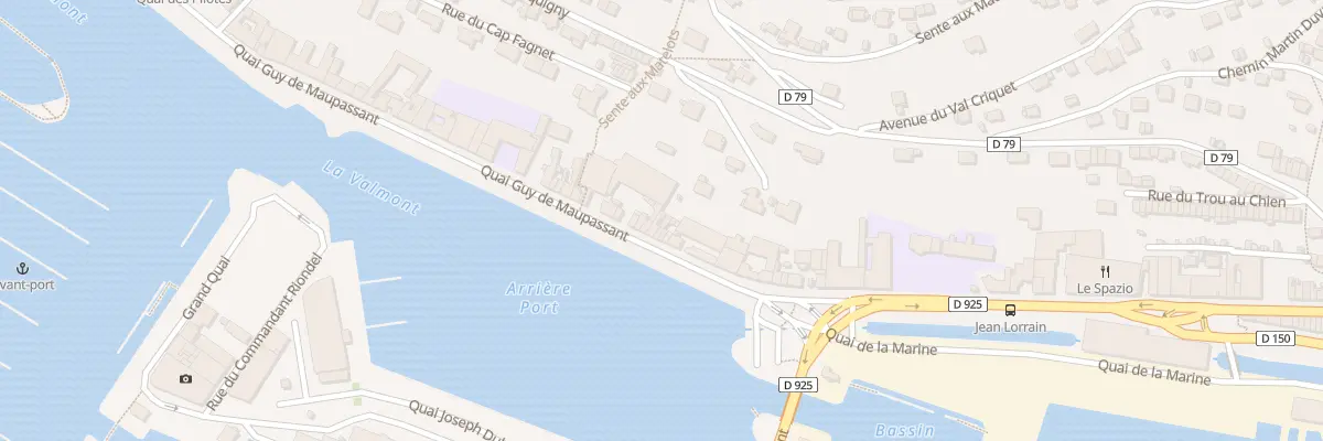 Plan du 54 Quai Guy de Maupassant à Fécamp