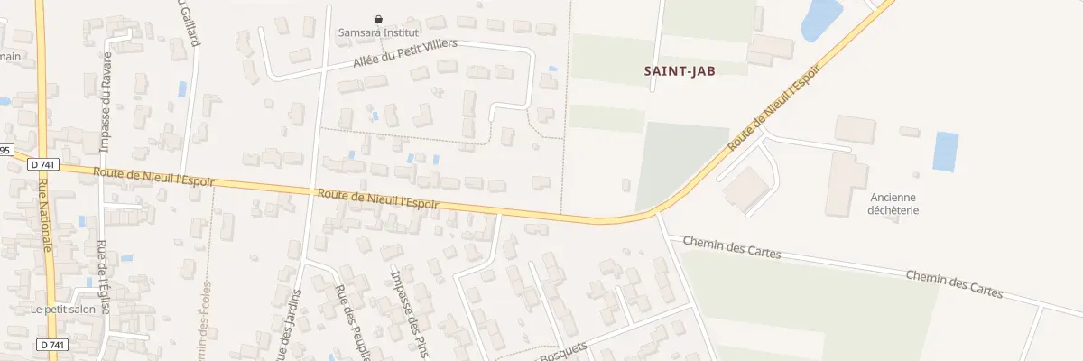 Plan du 30 Rte de Nieuil-l’Espoir à La Villedieu-du-Clain