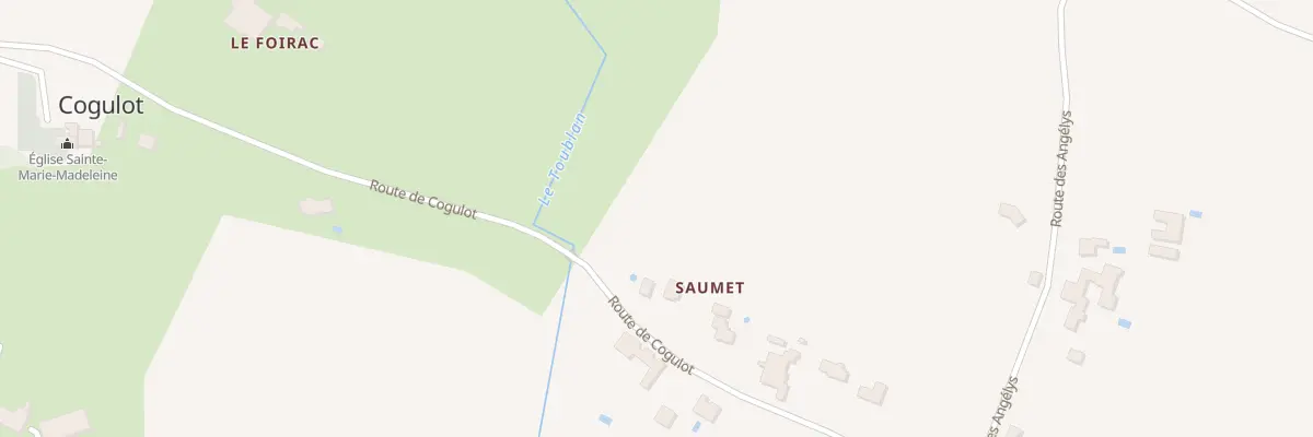 Plan du 34 Rte du Cogulot à Eymet