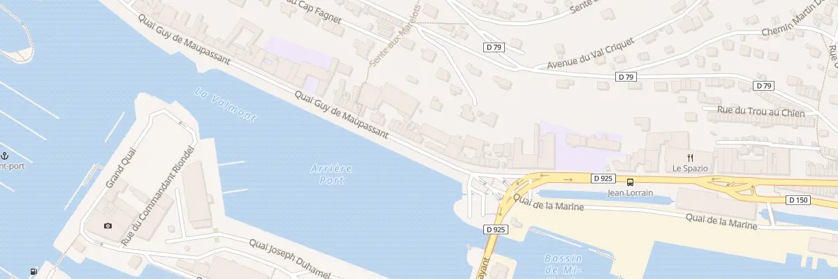 Plan du 46 Quai Guy de Maupassant à Fécamp