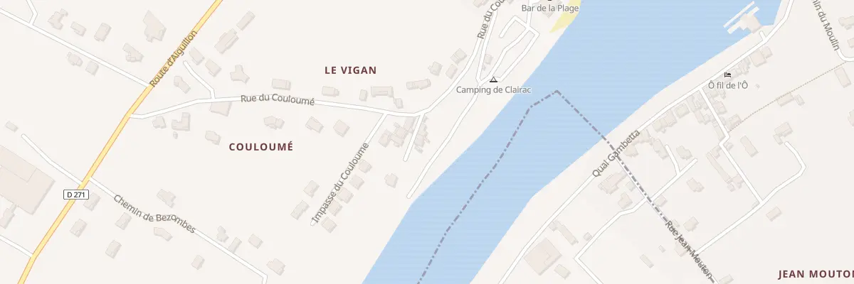 Plan du 713 Couloume Sud à Clairac