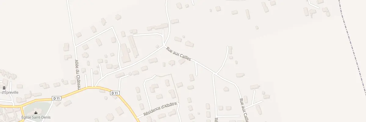 Plan du 3 Rue aux Cailles à Épreville