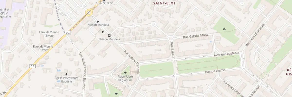 Plan du 10 Rue Gabriel Morain à Poitiers