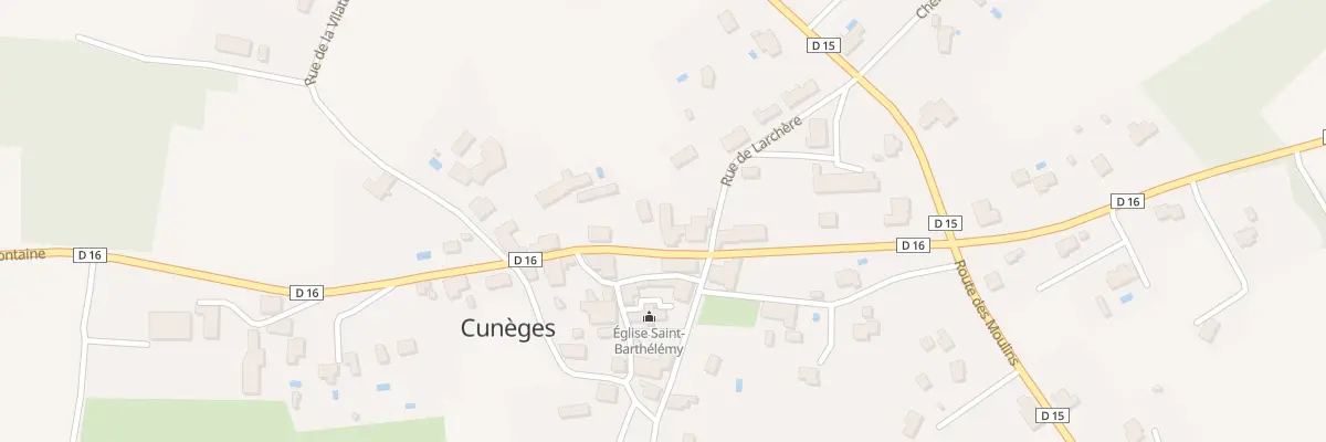 Plan du 72 Le Bourg à Cunèges
