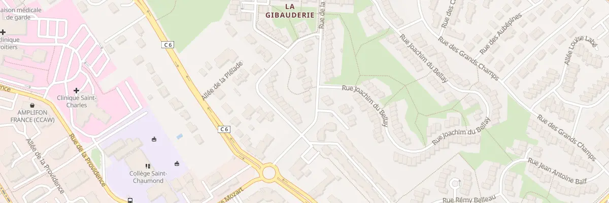 Plan du 60 Rue de la Rochefoucauld à Poitiers