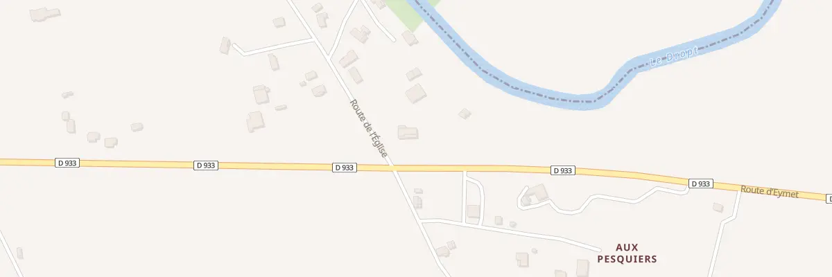 Plan du 40 Rte de l’Église à Agnac