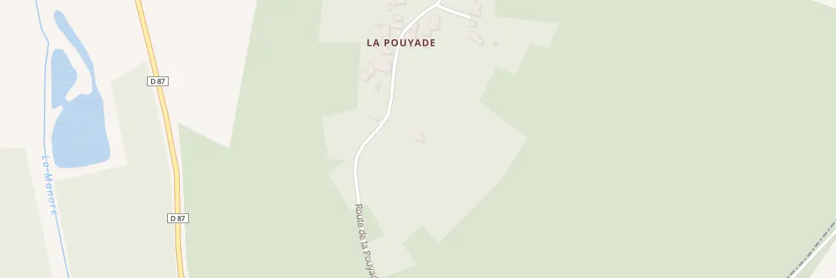 Plan du 1076 Rte de la Pouyade à Rougnac