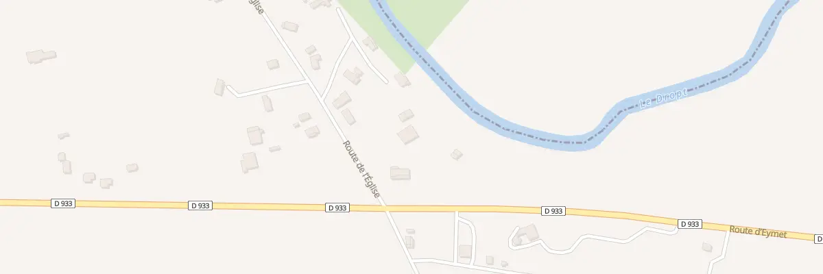 Plan du 68 Rte de l’Église à Agnac