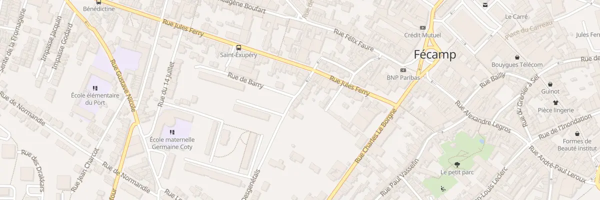 Plan du 35B Rue Leon Degenetais à Fécamp
