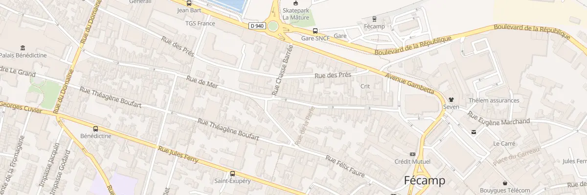 Plan du 42 Rue Saint - Etienne à Fécamp