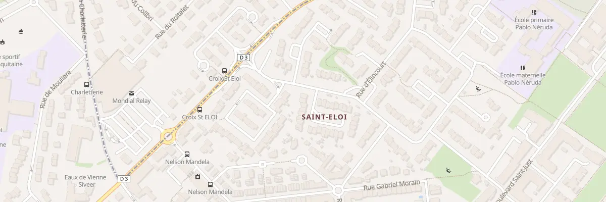 Plan du 4 Rue de Saint Eloi à Poitiers