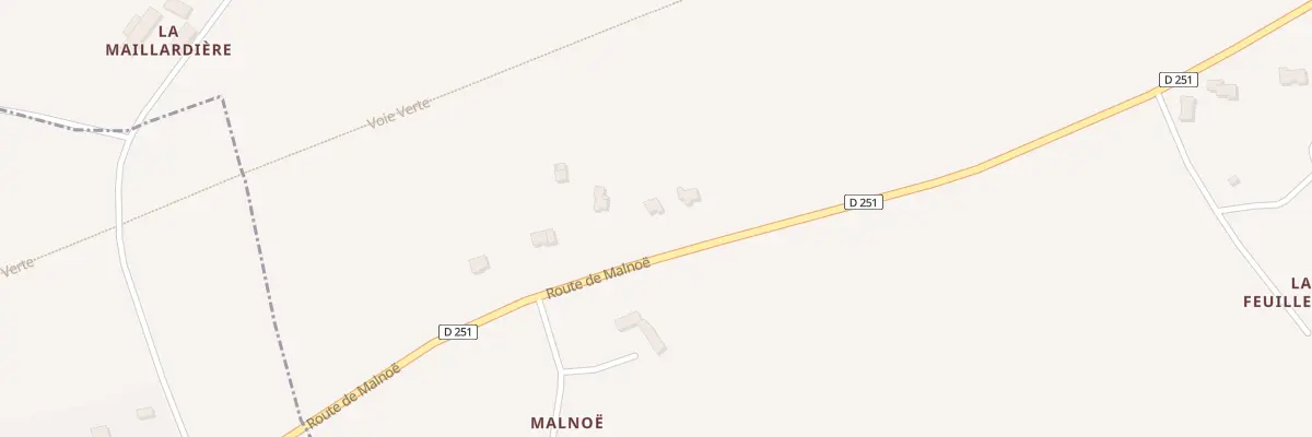 Plan du 900 Rte de Malnoë à Laleu