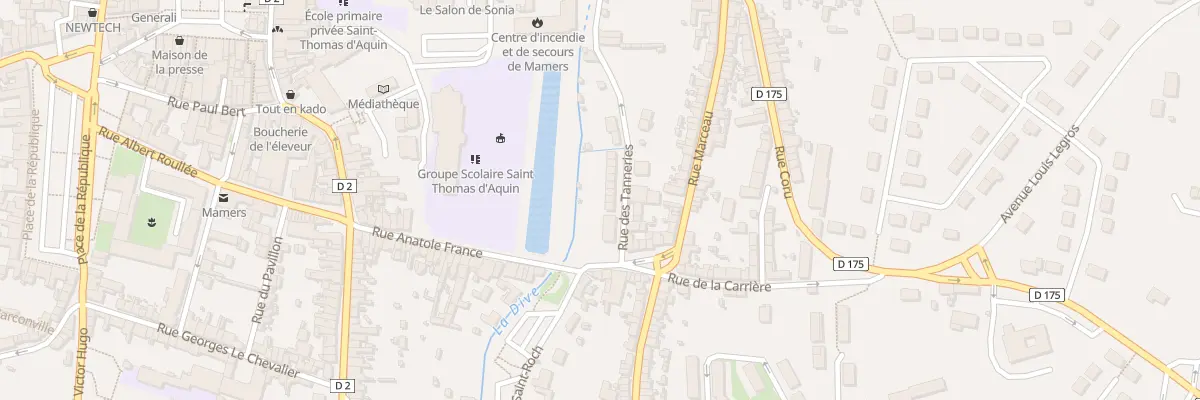 Plan du 25 Rue des Tanneries à Mamers