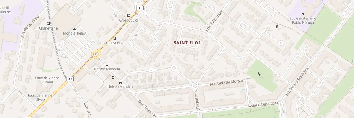 Plan du 13 Rue Théroigne de Méricourt à Poitiers