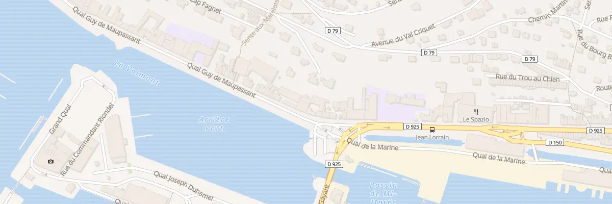 Plan du 40 Quai Guy de Maupassant à Fécamp