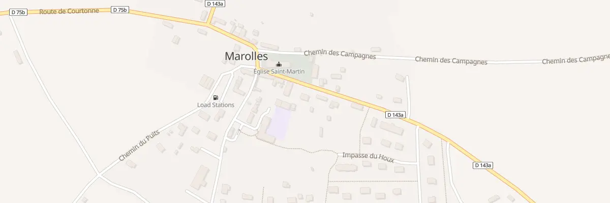Plan du 10 Rte de la Chapelle-Hareng à Marolles