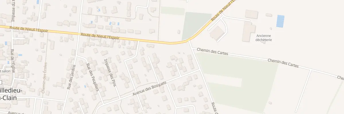 Plan du 8 Imp des Bouleaux à La Villedieu-du-Clain