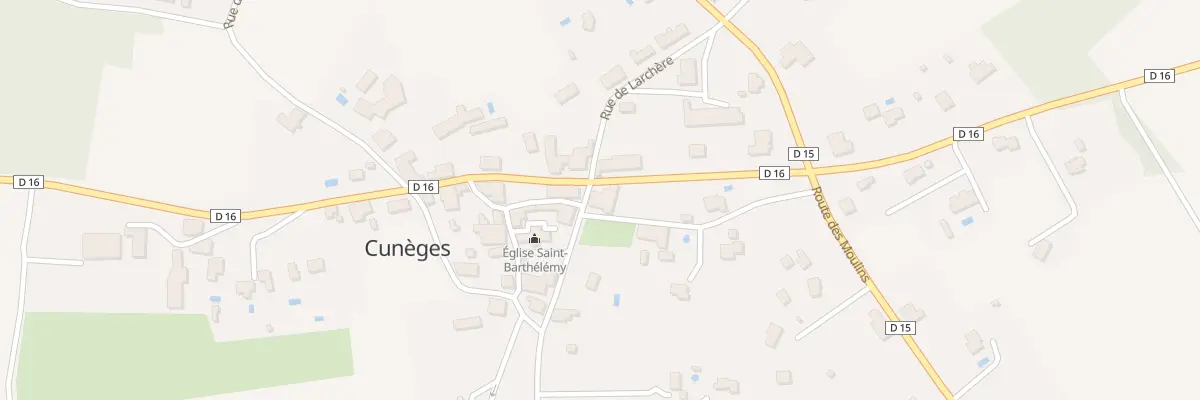 Plan du 84 Le Bourg à Cunèges