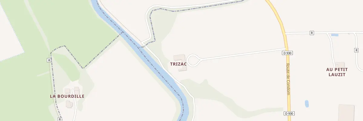 Plan du 1659 Rte de Condom à Maignaut-Tauzia