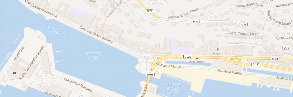 Plan du 34 Quai Guy de Maupassant à Fécamp