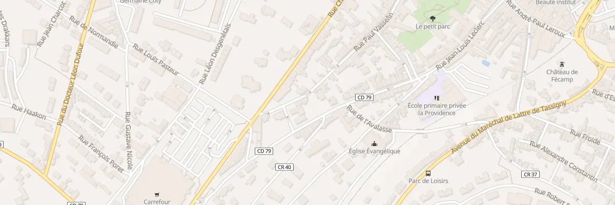 Plan du 67 Rue Paul Vasselin à Fécamp