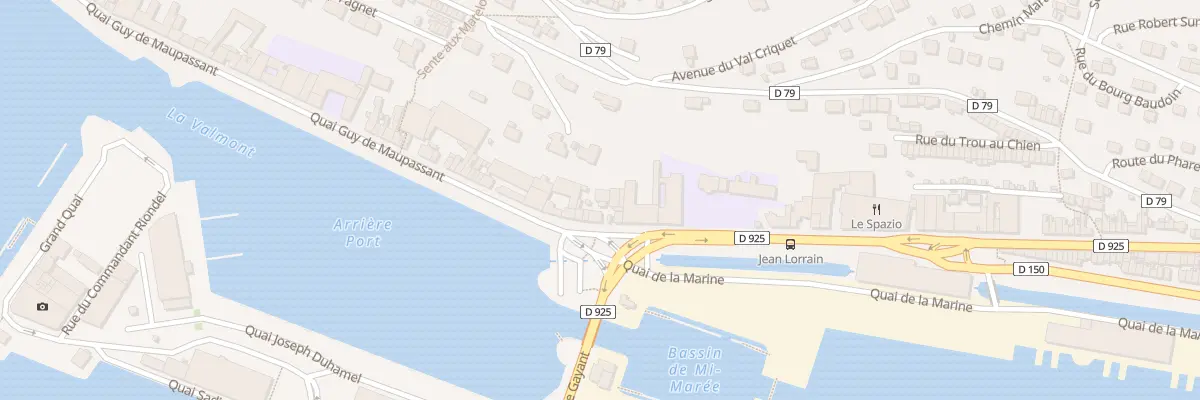 Plan du 28 Quai Guy de Maupassant à Fécamp