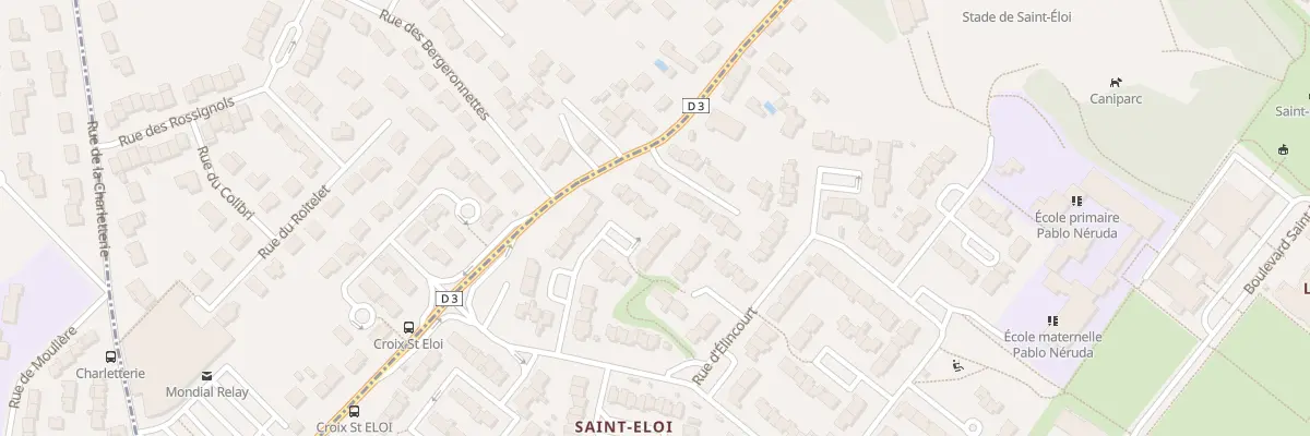 Plan du 25 Rue de Saint Eloi à Poitiers
