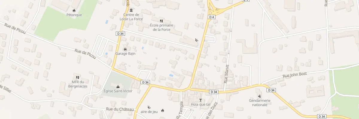 Plan du 11 Rue de la Libération à La Force