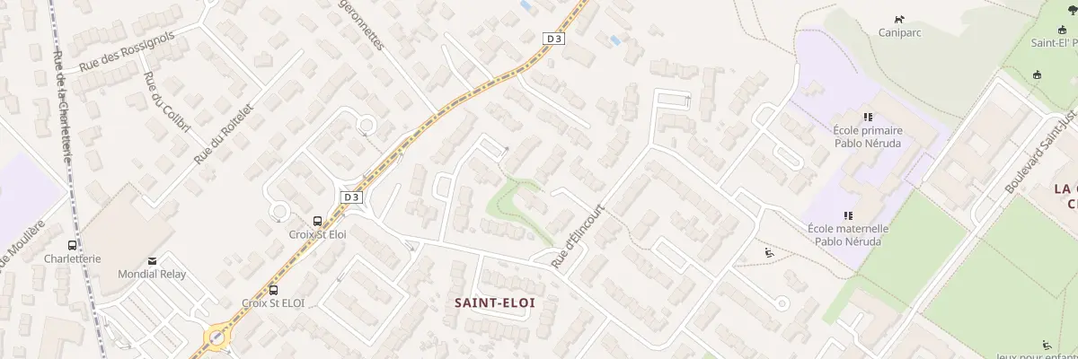 Plan du 9 Rue d’Elincourt à Poitiers