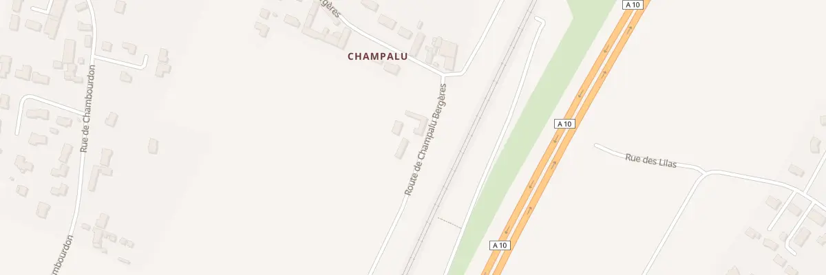 Plan du 380 Rte de Champalu Bergere à Jaunay-Marigny