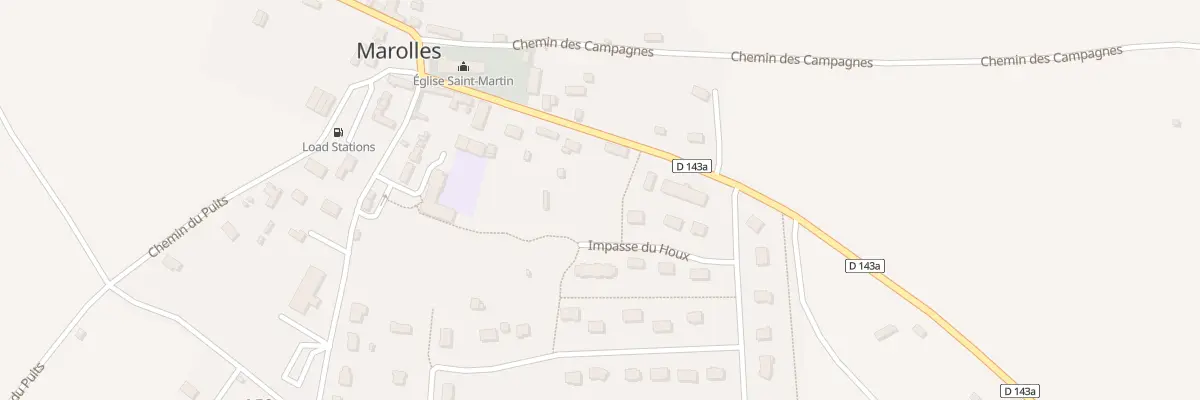 Plan du 8 Imp du Houx à Marolles