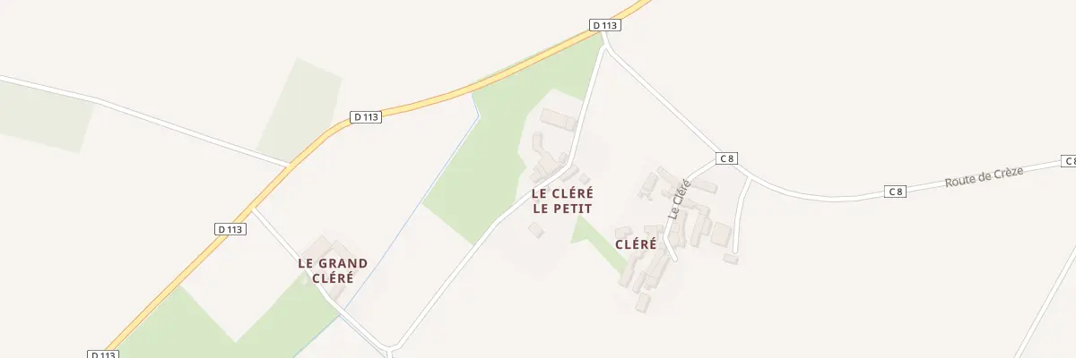 Plan du 63 Le Grand Clere à Brizay