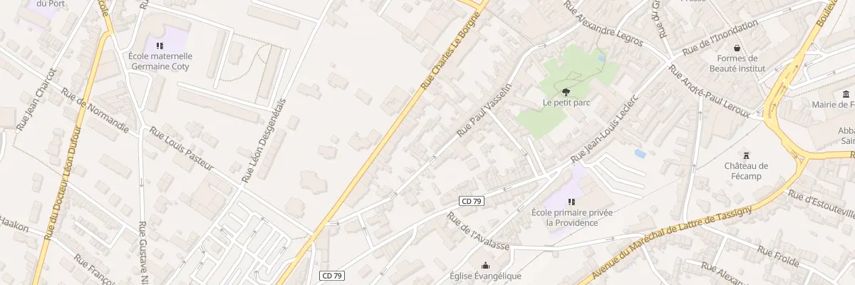 Plan du 50 Rue Paul Vasselin à Fécamp