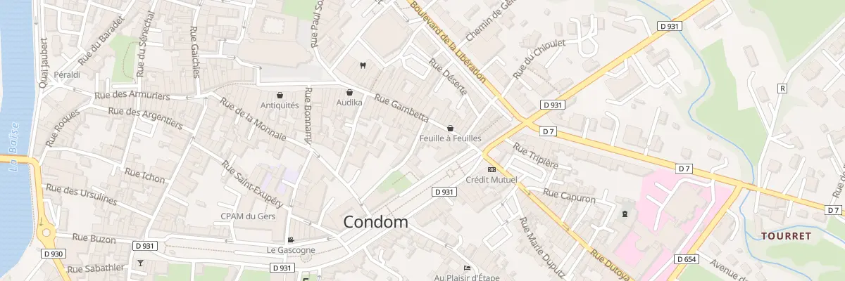 Plan du 43 Rue Gambetta à Condom