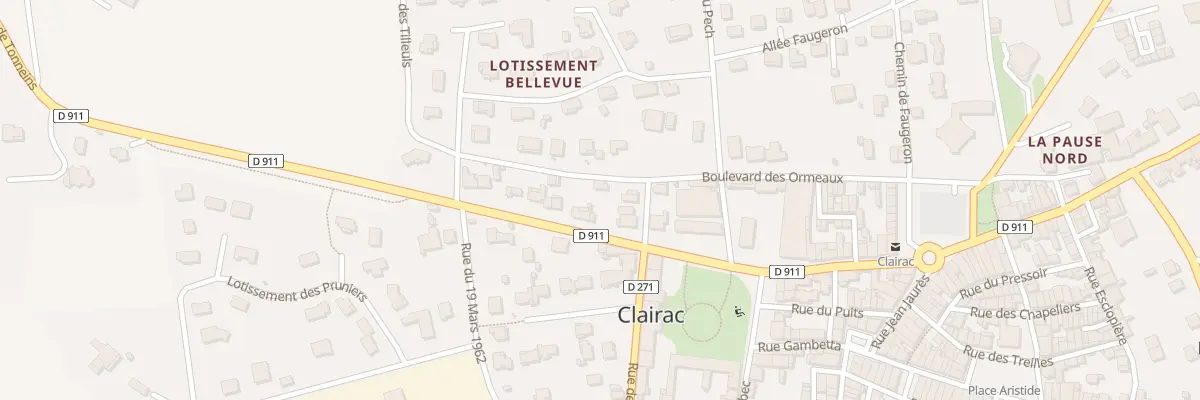 Plan du 19 Bd des Ormeaux à Clairac