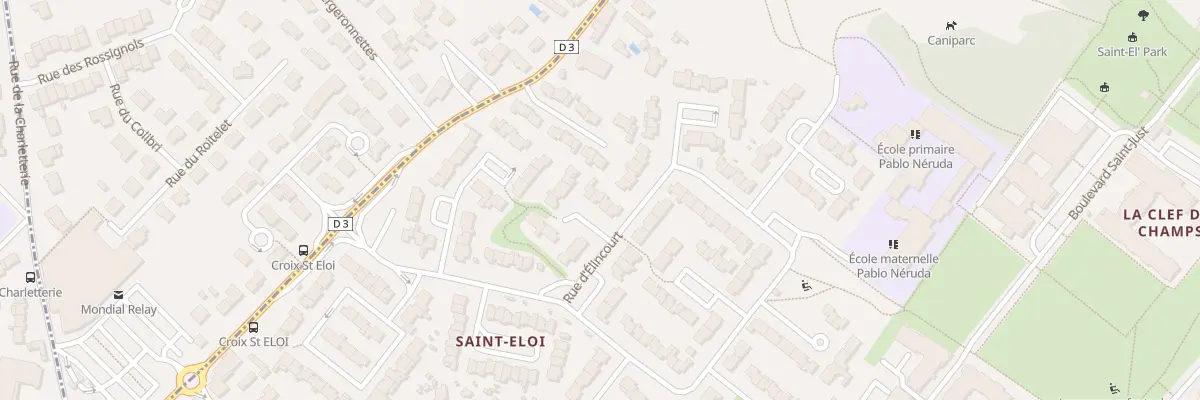 Plan du 17 Rue d’Elincourt à Poitiers