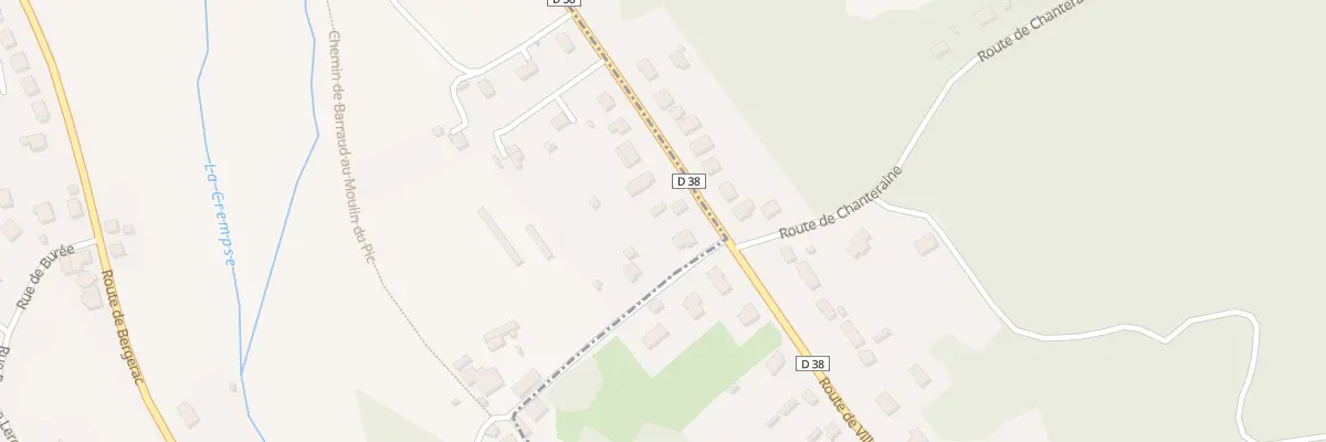 Plan du 38 Rte de Villamblard à Mussidan