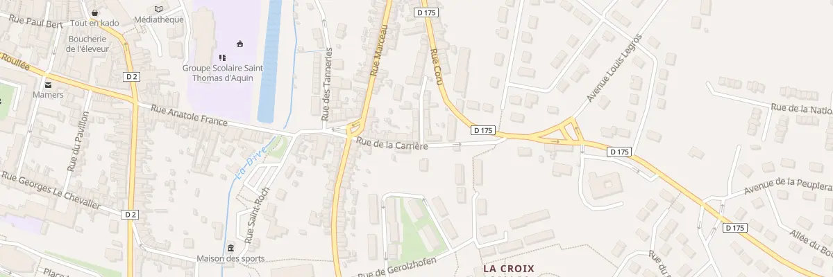 Plan du 22 Rue de la Carriere à Mamers