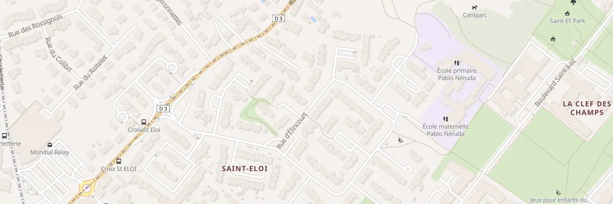Plan du 21 Rue d’Elincourt à Poitiers