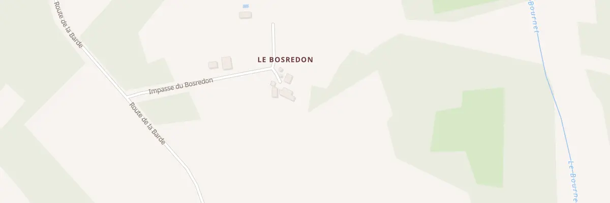 Plan du 122 Le Bosredon à Bertric-Burée